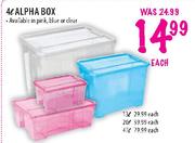 Alpha Box-4L Each