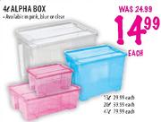Alpha Box-13L Each