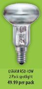 Osram R50 2 Pack Spotlight-40W Per Pack