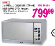 Defy Metallic Silver Electronic Microwave Oven-28Ltr(MH6647S) 