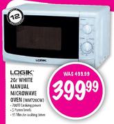 Logik White Manual Microwave Oven-20Ltr(MM720CW)