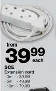 SCE Extension Cord-5m Each
