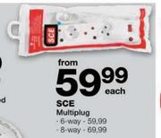 SCE Multiplug 8 Way-Each