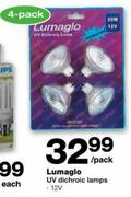 Lumaglo UV Dichroic Lamps 4 Pack-Per Pack