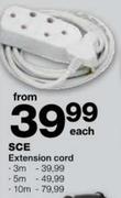 SCE Extension Cord-10m Each