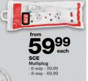 SCE Multiplug 8 Way-Each