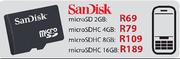 SanDisk microSDHC-4GB