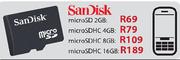 SanDisk microSDHC-8GB
