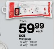 SCE Multiplug-6 Way Each
