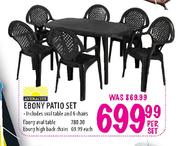 Ebony High Back Chairs