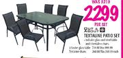 Out & About 6 Seater Glass Table