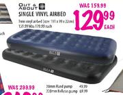 Out & About Twin Vinyl Airbed