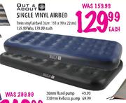 Out & About Single Vinyl Airbed