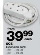 SCE Extension Cord-5m Each
