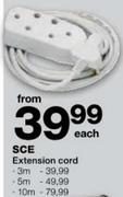 SCE Extension Cord-10m Each