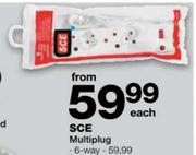 SCE Multiplug 6-Way Each