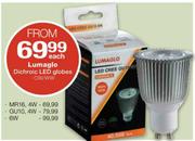 Lumaglo Dichroic LED Globes MR16-4W Each 