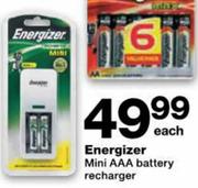 Energizer Mini AAA Battery Recharger Each