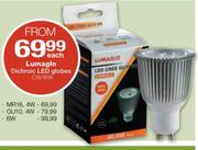 Lumaglo Dichroic LED Globes GU10-4W Each 
