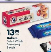 Bakers Select Whirls Strawberry Biscuits-200g