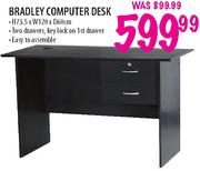 Bradley Computer Desk-H73.5 x W120 x D60cm