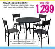 Strada 5 Piece Dinette Set