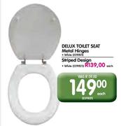 Delux Toilet Seat Striped Design-Each