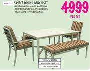 Mainstays 5 Piece Dining Bench Set