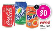 Coca-Cola Cans-6 x 330ml
