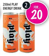 Play Energy Drink-2 x 250ml