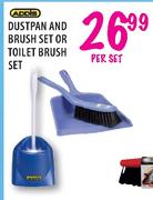Addis Dustpan and Brush Set or Toilet Brush Set-per set