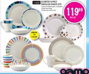 Always Home Assorted 16 Piece Porcelain Dinner Sets-per set