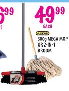 Addis 300g Mega Mop or 2-in-1 Broom-each