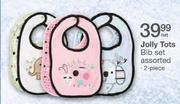 Jolly Tots Bib Set Assorted-2 Piece Per Set