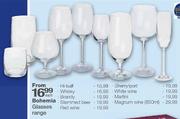 Bohemia Glasses Range (White Wine)-each
