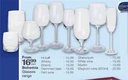 Bohemia Stemmed Beer Glasses-Each