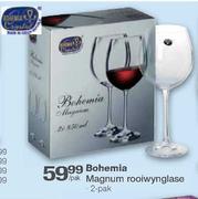 Bohemia Magnum Rooiwynglase-2 Pak