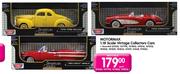 Motormax 1:18 Scale Vintage Collectors Cars-Each