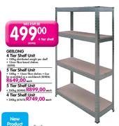 Geelong 5 Tier Shelf Unit-150Kg Each