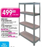 Geelong 5 Tier Shelf Unit-350Kg Each