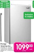 Prestige 110 Ltr Bar Fridge Silver