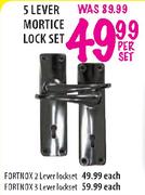 Fortnox 3 Lever Lockset-Each