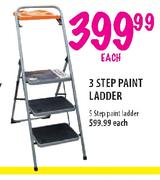 Stramm 3 Step Paint Ladder-Each