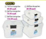 Addis Clear Storage Box-28l