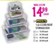 Addis Clear/Neat Storage Box-30l Each