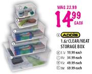 Addis Clear/Neat Storage Box-3.1l Each