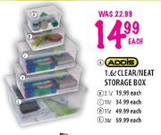 Addis Clear/Neat Storage Box-1.6l Each