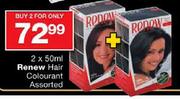 Renew Hair Colourant Assorted-2 x 50ml