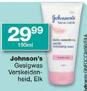 Johnson's Gesigwas Verskeidenheid-150ml Elk