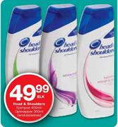 Head & Shoulders Sjampoe 400ml/Opknapper 360ml Verskeidnheid-Elk